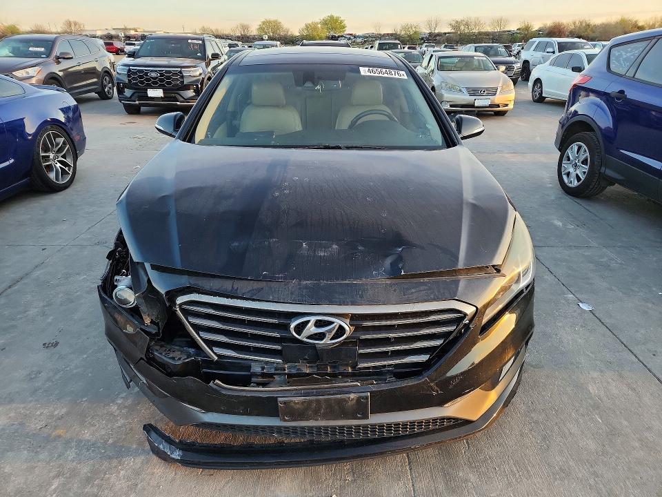 2016 Hyundai Sonata VIN 5NPE34AF8GH324012 COPART salvage auction — FRONT END, Salvage Title, sold $1,350 on 2026-07-30 (photo 5)