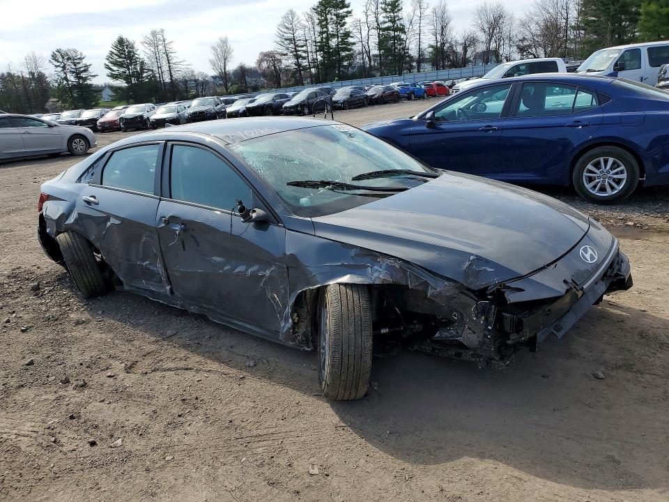2025 Hyundai Elantra VIN KMHLM4DJ0SU144005 COPART salvage auction — ROLLOVER, Md - Cert Of Salvage > 75% Damage, sold $3,900 on 2026-07-20 (photo 4)
