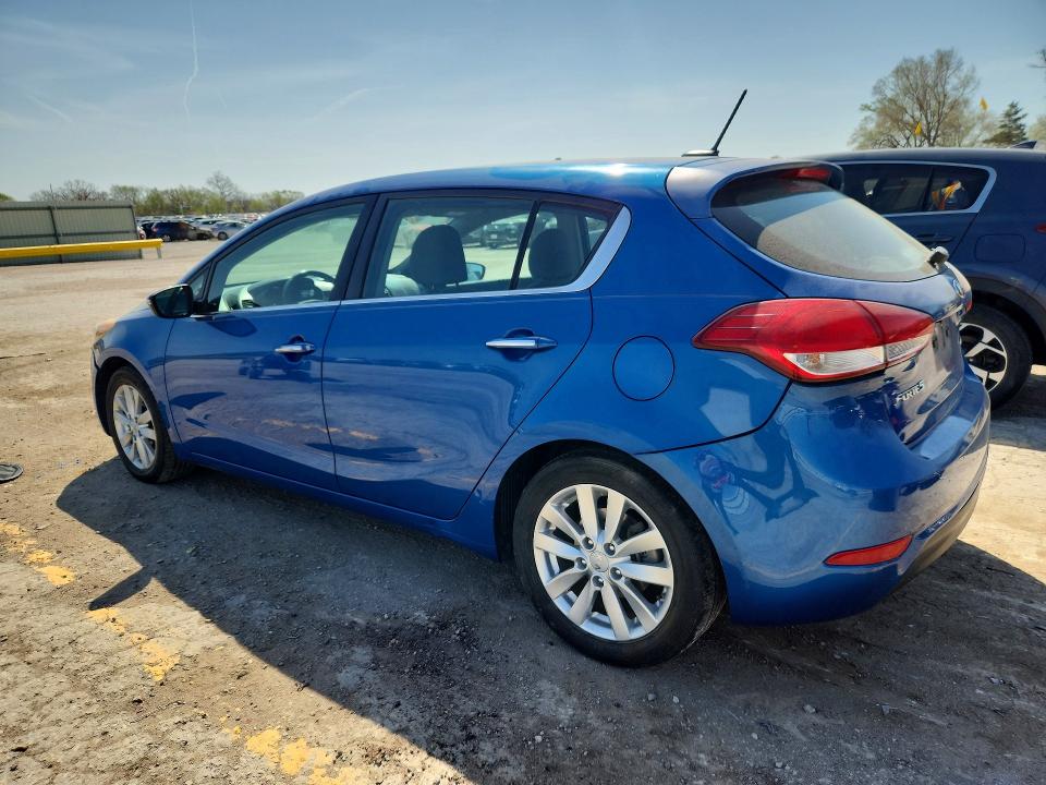 2015 Kia Forte VIN KNAFX5A83F5370925 COPART salvage auction — REAR END, Id - Salvage Certificate Of Title, sold $225 on 2026-07-27 (photo 2)