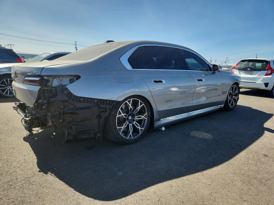 2025 BMW I7 VIN WBY43EJ03SCU58460 COPART salvage auction — REAR END, Ca - Salvage Certificate, sold $31,250 on 2026-07-06 (photo 3)
