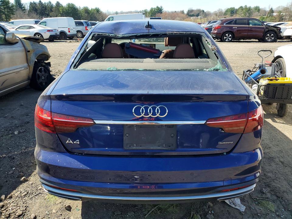 2021 Audi A4 VIN WAUEAAF48MN011773 COPART salvage auction — ROOF, Id - Salvage Certificate Of Title, sold $8,300 on 2026-07-27 (photo 6)