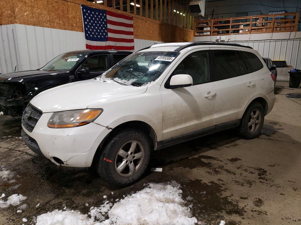 2008 Hyundai Santa fe VIN 5NMSG73D98H193336 COPART salvage auction — MECHANICAL, Ak - Cert Of Veh Title-Reconstructe, sold $25 on 2026-07-21 (photo 1)