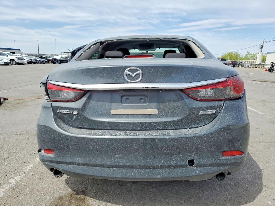 2015 Mazda 6 VIN JM1GJ1U55F1206103 COPART salvage auction — REAR END, Tx - Salvage Vehicle Title, sold $300 on 2026-07-10 (photo 6)