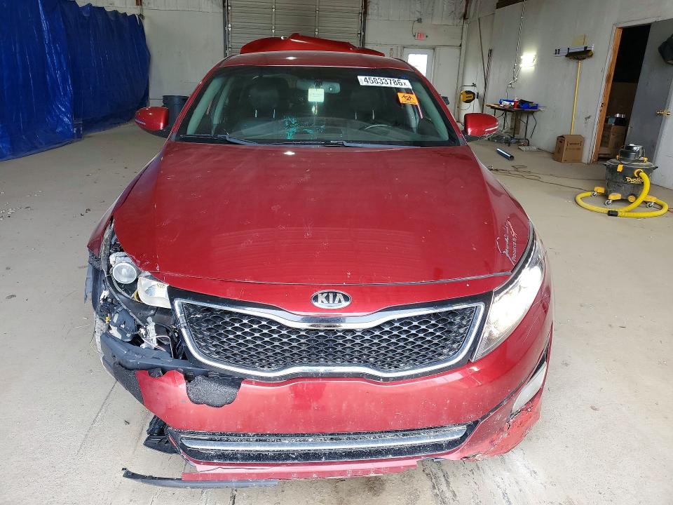 2014 Kia Optima VIN 5XXGR4A67EG333848 COPART salvage auction — REAR END, Ky - Bill Of Sale/Part Only/No Titl, sold $500 on 2026-07-06 (photo 5)