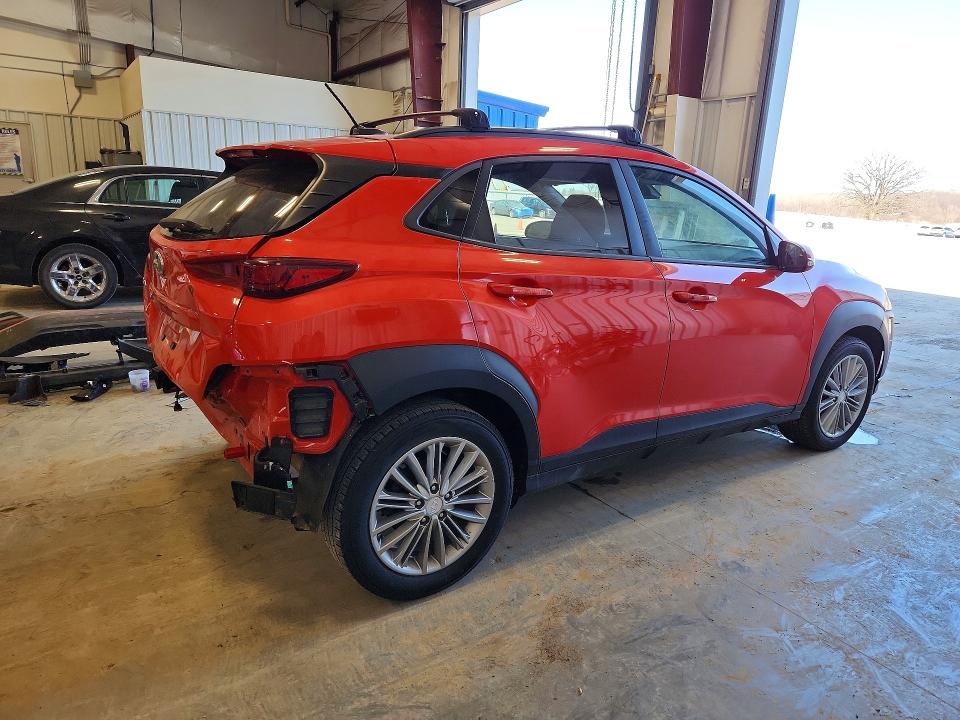 2019 Hyundai Kona VIN KM8K22AA1KU374680 COPART salvage auction — REAR END, Wv - Salvage Certificate, sold $2,000 on 2026-07-07 (photo 3)