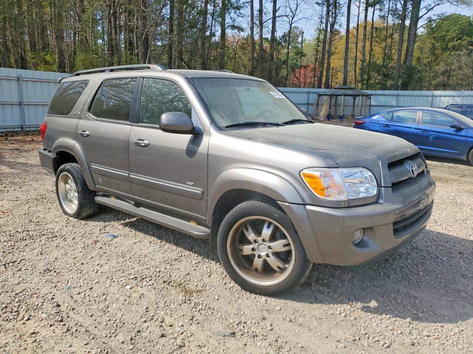 2007 Toyota Sequoia VIN 5TDZT34A77S292708 COPART salvage auction — FRONT END, Nc - Salvage Cert-Rebuilt, sold $850 on 2026-07-06 (photo 4)