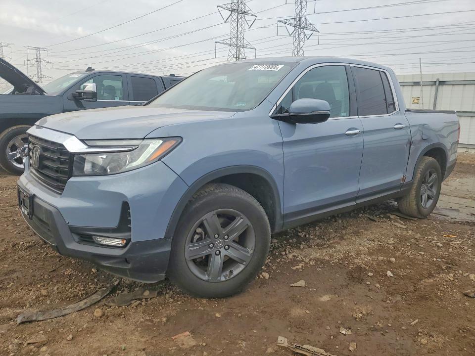 2022 Honda Ridgeline VIN 5FPYK3F79NB037695 COPART salvage auction — HAIL, Il - Salvage Certificate, sold $9,200 on 2026-07-28 (photo 1)