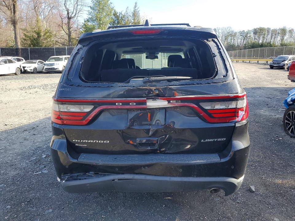 2014 Dodge Durango VIN 1C4RDJDGXEC520690 COPART salvage auction — REAR END, Wv - Certificate Of Title, sold $725 on 2026-07-02 (photo 6)