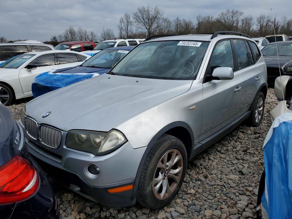2009 BMW X3 VIN WBXPC93479WJ28905 COPART salvage auction — ROOF, Id - Salvage Certificate Of Title, sold $350 on 2026-07-02 (photo 1)