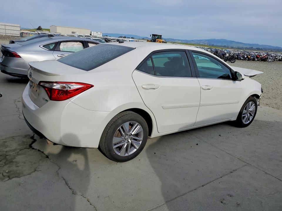 2016 Toyota Corolla VIN 5YFBPRHE2GP404474 COPART salvage auction — FRONT END, Ca - Salvage Certificate, sold $1,650 on 2026-07-23 (photo 3)