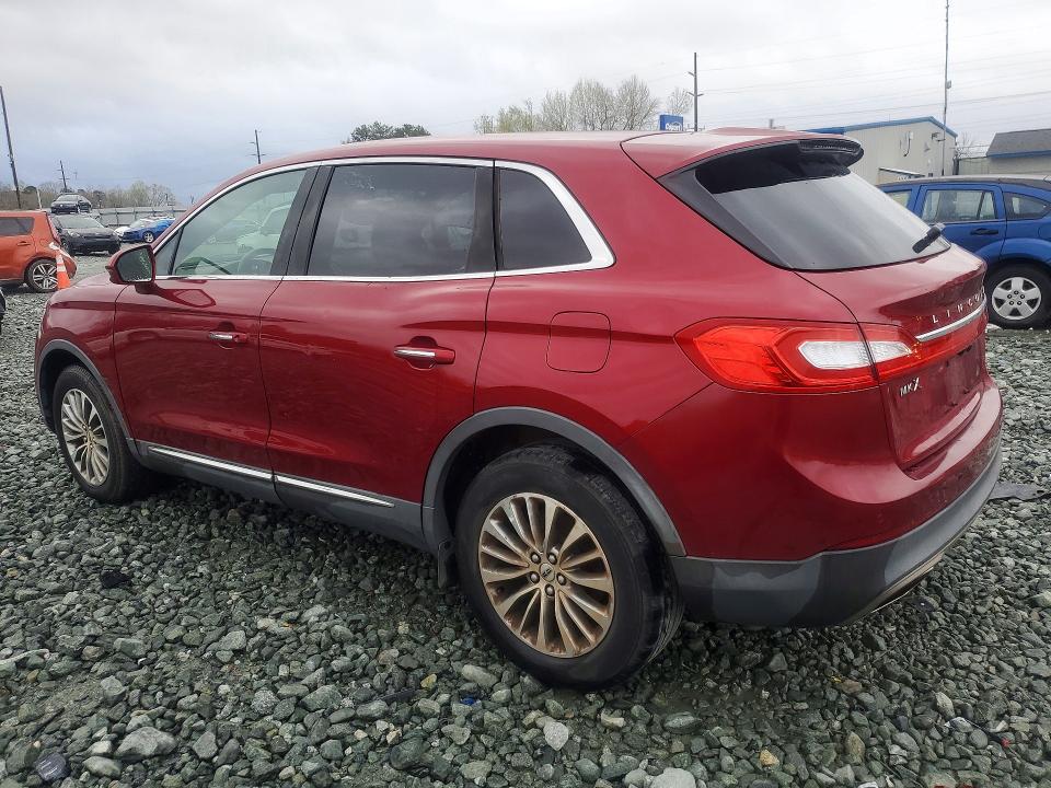 2016 Lincoln Mkx VIN 2LMTJ8KR1GBL31618 COPART salvage auction — NORMAL WEAR, Nc - Dealer Only Clean Title, sold $1,950 on 2026-07-29 (photo 2)
