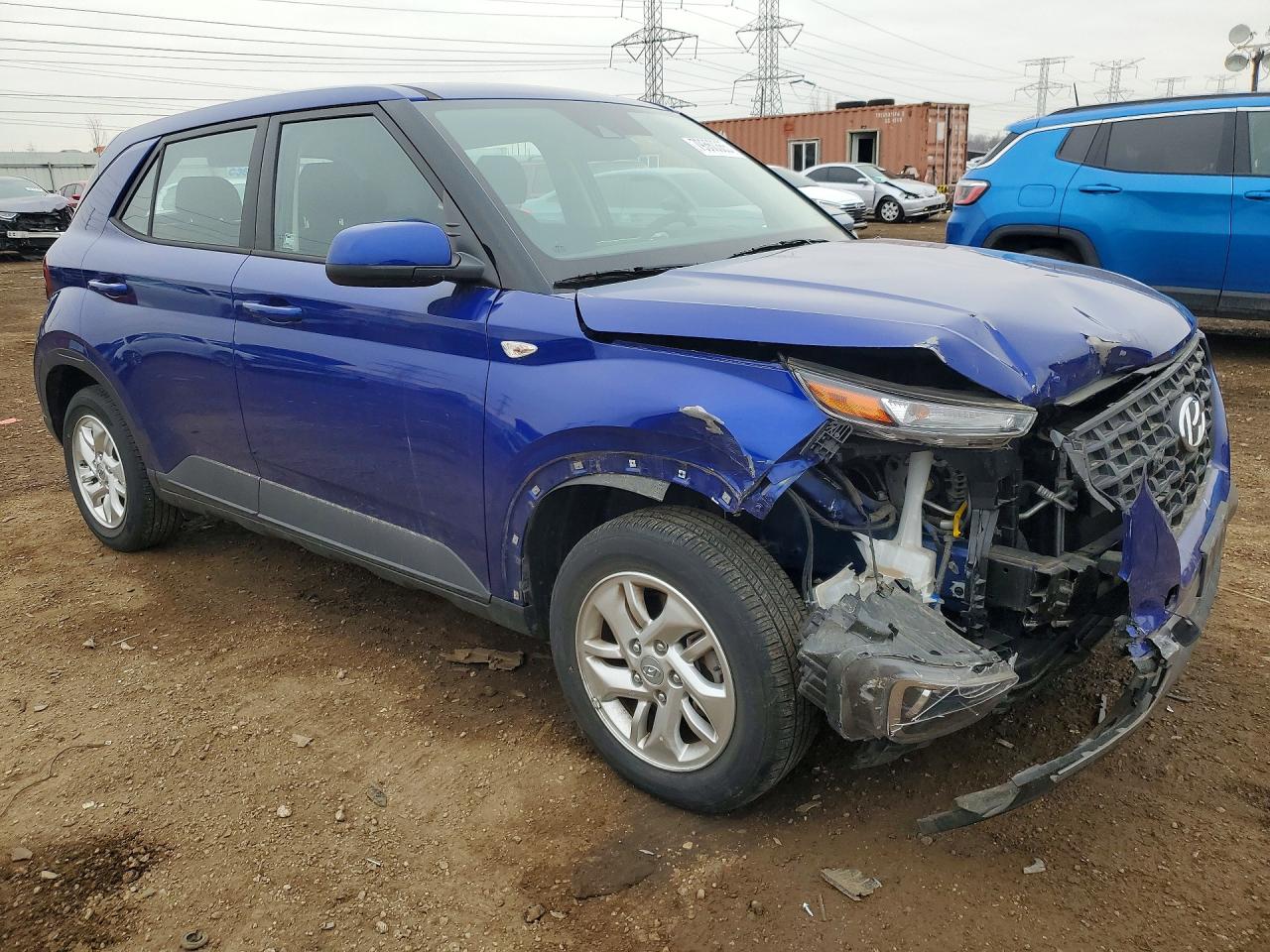 2021 Hyundai Venue VIN KMHRB8A30MU071945 COPART salvage auction — Front End, IL - SALVAGE CERTIFICATE, sold $2,500 on 2026-07-02 (photo 4)