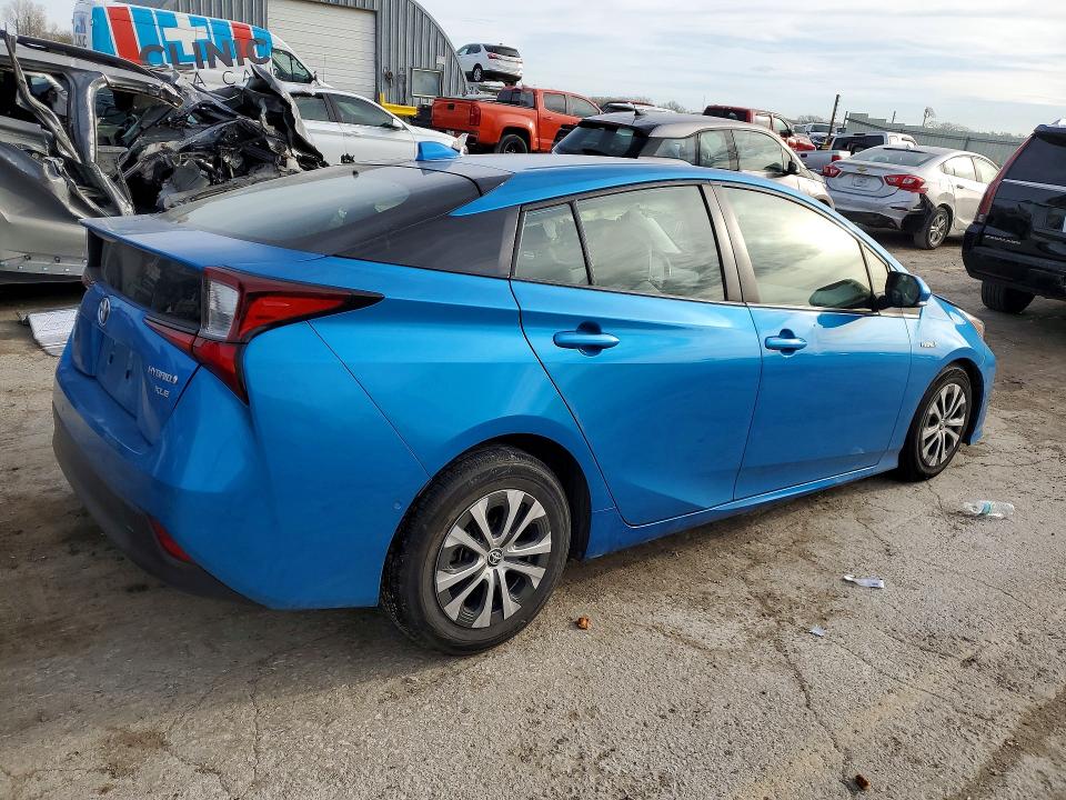 2022 Toyota Prius VIN JTDL9MFUXN3034893 COPART salvage auction — FRONT END, ID - SALVAGE CERTIFICATE OF TITLE, sold $3,800 on 2026-07-20 (photo 3)