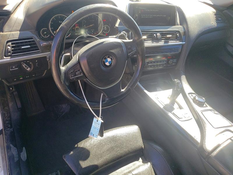 2015 BMW 6er VIN WBAYM9C59FD248359 COPART salvage auction — FRONT END, Nv - Certificate Of Title, sold $5,400 on 2026-07-30 (photo 8)