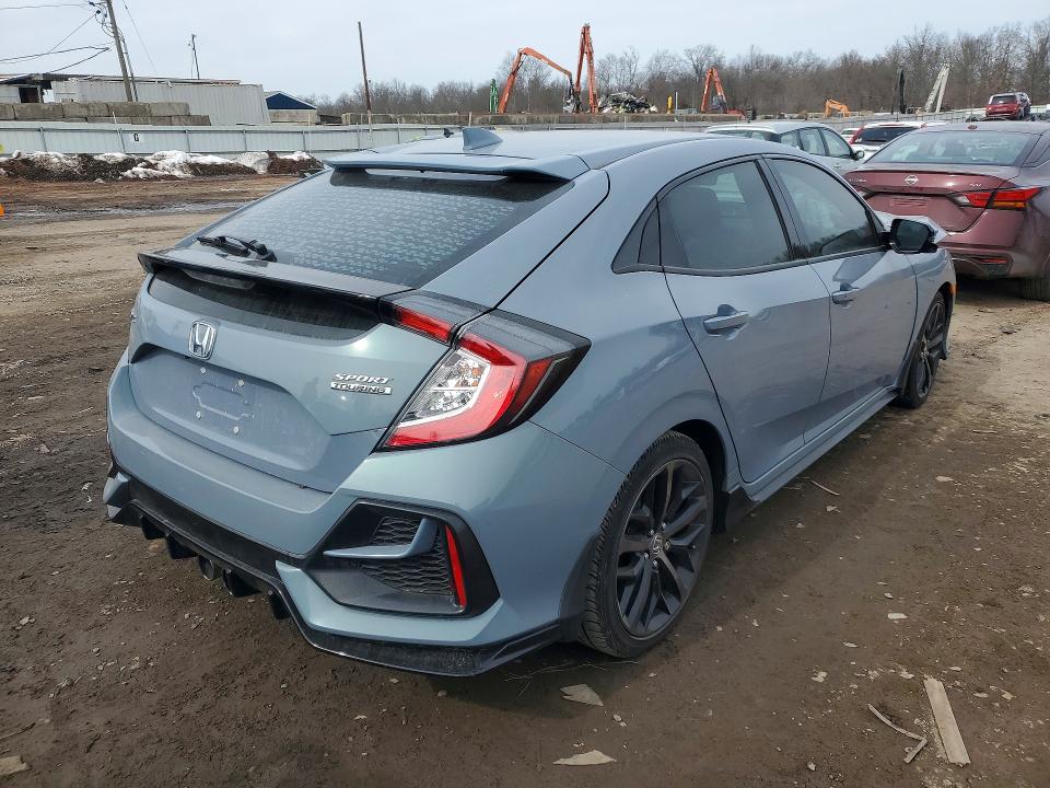 2021 Honda Civic VIN SHHFK7H99MU405795 COPART salvage auction — FRONT END, Id - Salvage Certificate Of Title, sold $5,200 on 2026-07-31 (photo 3)
