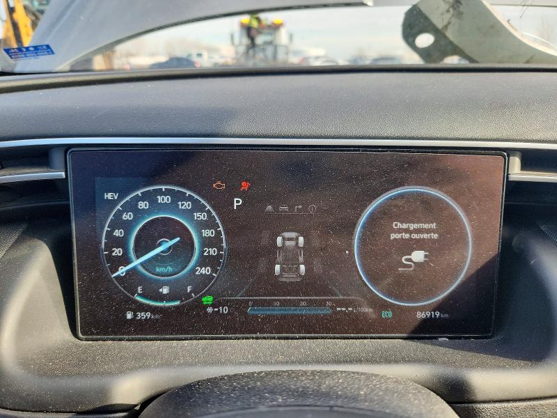 2022 Hyundai Tucson VIN KM8JDDA25NU063459 COPART salvage auction — FRONT END, Qc - Gravement Accidente, sold $5,500 on 2026-07-14 (photo 9)