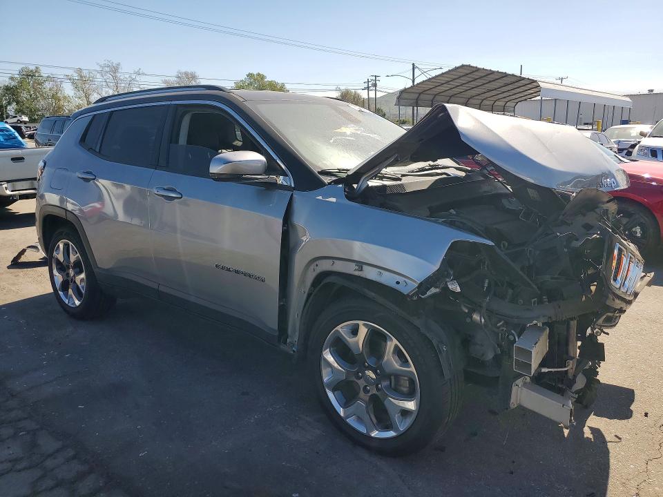 2020 Jeep Compass VIN 3C4NJCCB3LT108072 COPART salvage auction — FRONT END, Ca - Salvage Certificate, sold $825 on 2026-07-09 (photo 4)