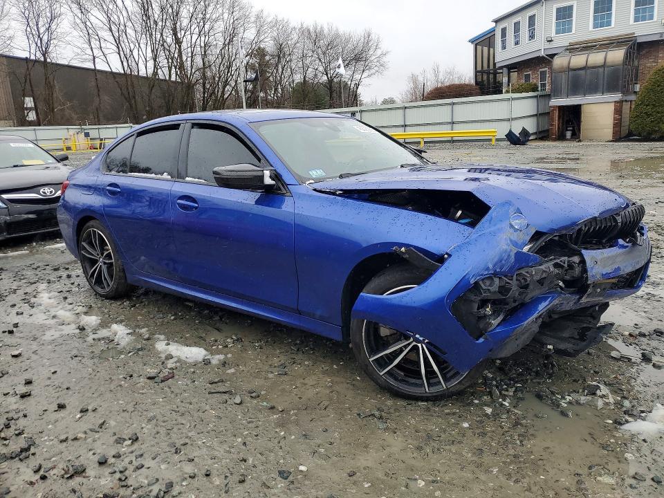 2019 BMW 3er VIN WBA5R7C50KAJ84765 COPART salvage auction — FRONT END, Ma - Cert Of Title-Salvage, sold $7,600 on 2026-07-29 (photo 4)