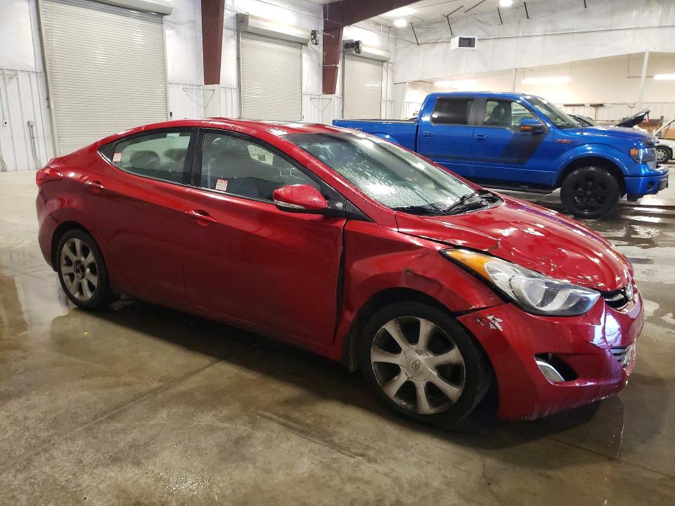 2013 Hyundai Elantra VIN KMHDH4AEXDU943115 COPART salvage auction — FRONT END, MN - PARTS VEHICLE BILL OF SALE, sold $275 on 2026-07-27 (photo 4)