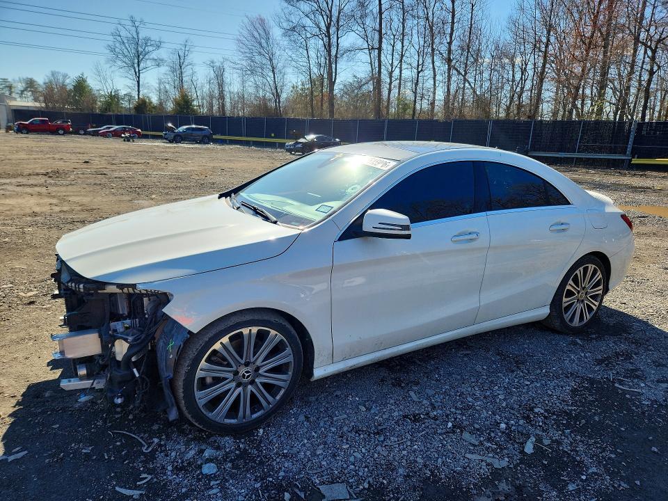 2018 Mercedes-benz Cla-klasse VIN WDDSJ4GB0JN576847 COPART salvage auction — FRONT END, Tx - Salvage Vehicle Title, sold $3,600 on 2026-07-08 (photo 1)