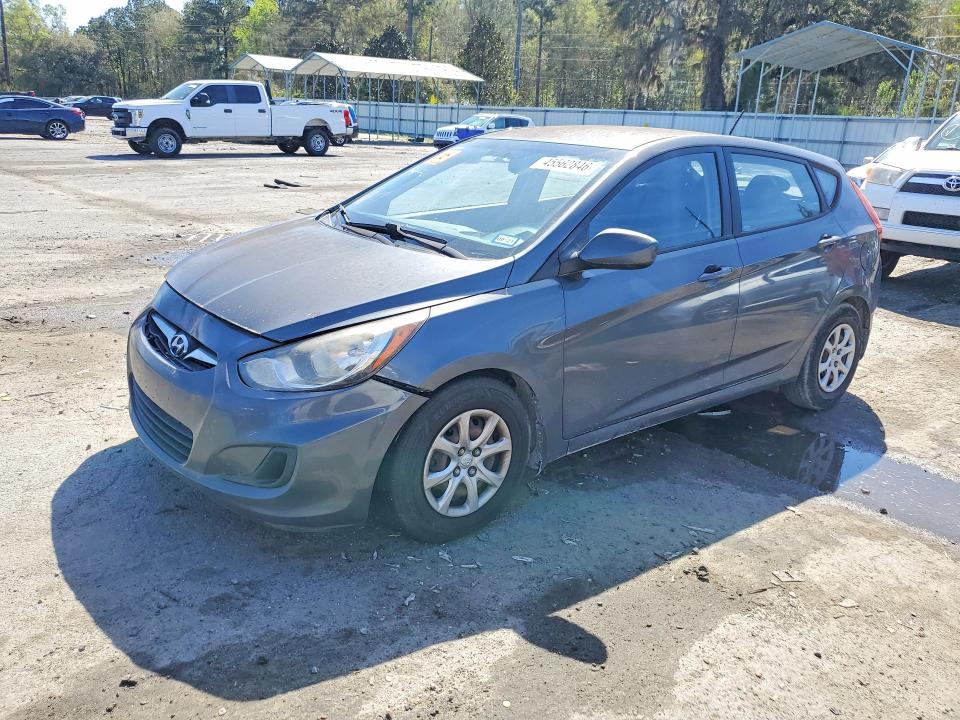 2013 Hyundai Accent VIN KMHCT5AE1DU088594 COPART salvage auction — FRONT END, Pa - Certificate Of Salvage, sold $500 on 2026-07-13 (photo 1)