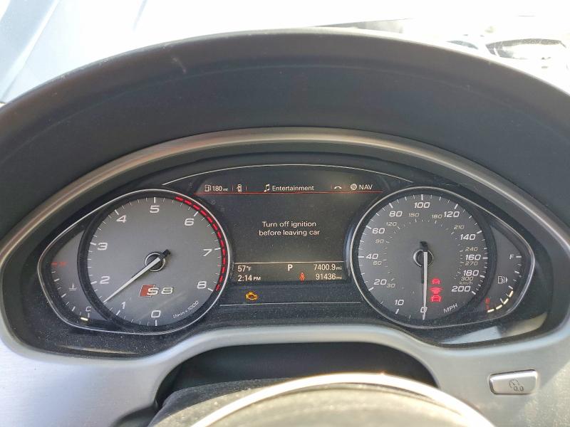 2017 Audi S8 VIN WUAJ5AFD0HN900064 COPART salvage auction — FRONT END, MA, sold $24,000 on 2026-08-06 (photo 9)