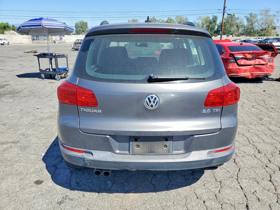 2015 Volkswagen Tiguan VIN WVGAV7AX9FW613035 COPART salvage auction — FRONT END, Wv - Dis/Dlr/Exp Only Clean Title, sold $1,550 on 2026-07-30 (photo 6)