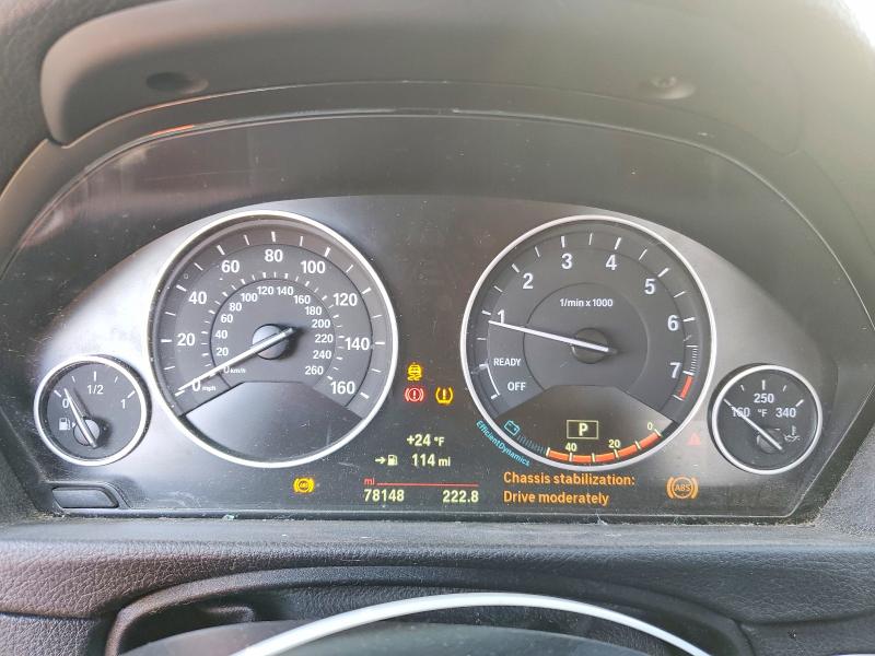 2016 BMW 3er VIN WBA8A3C57GK689622 COPART salvage auction — HAIL, Il - Certificate Of Title, sold $650 on 2026-07-22 (photo 9)
