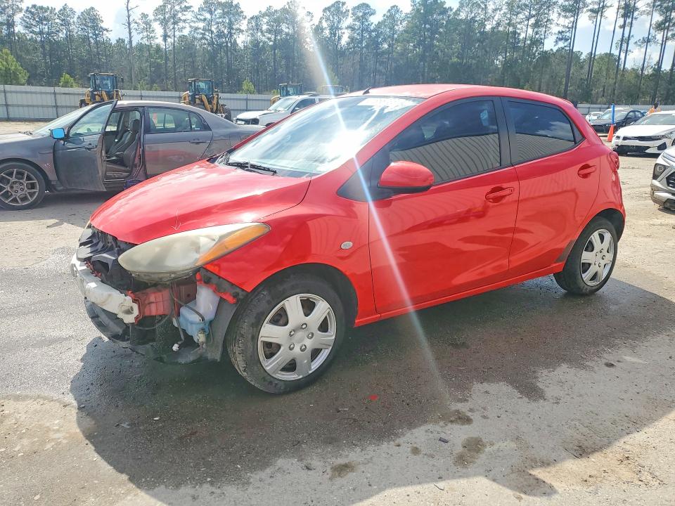 2012 Mazda 2 VIN JM1DE1KY5C0132820 COPART salvage auction — FRONT END, Sc - Cert Of Title-Salvage, sold $1,100 on 2026-07-06 (photo 1)