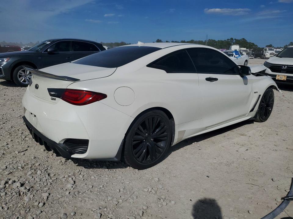 2017 Infiniti Q60 VIN JN1EV7EK3HM361000 COPART salvage auction — FRONT END, Tx - Salvage Vehicle Title, sold $2,400 on 2026-07-10 (photo 3)