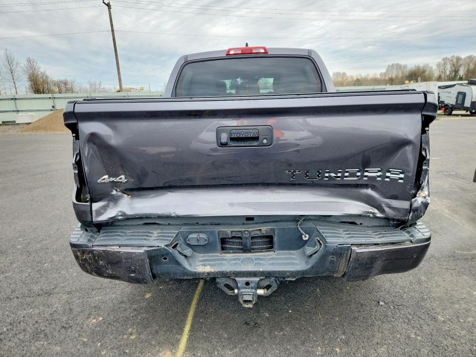 2021 Toyota Tundra VIN 5TFHY5F10MX023252 COPART salvage auction — REAR END, Or - Salvage Title Certificate, sold $17,300 on 2026-07-13 (photo 6)