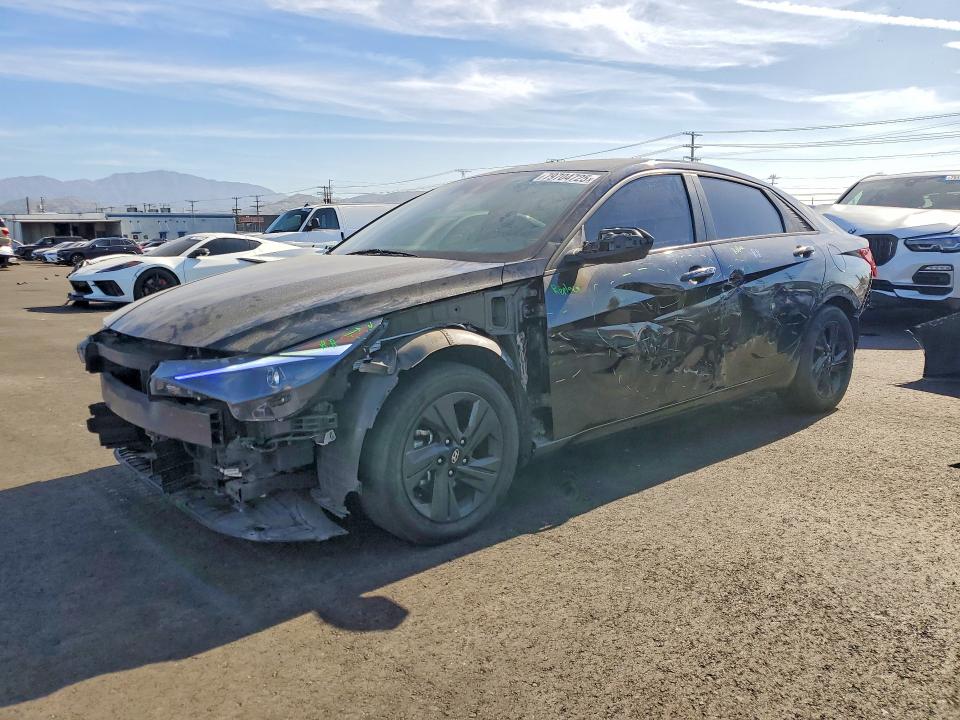 2021 Hyundai Elantra VIN 5NPLM4AG5MH019382 COPART salvage auction — SIDE, Salvage Title, sold $3,300 on 2026-07-13 (photo 1)