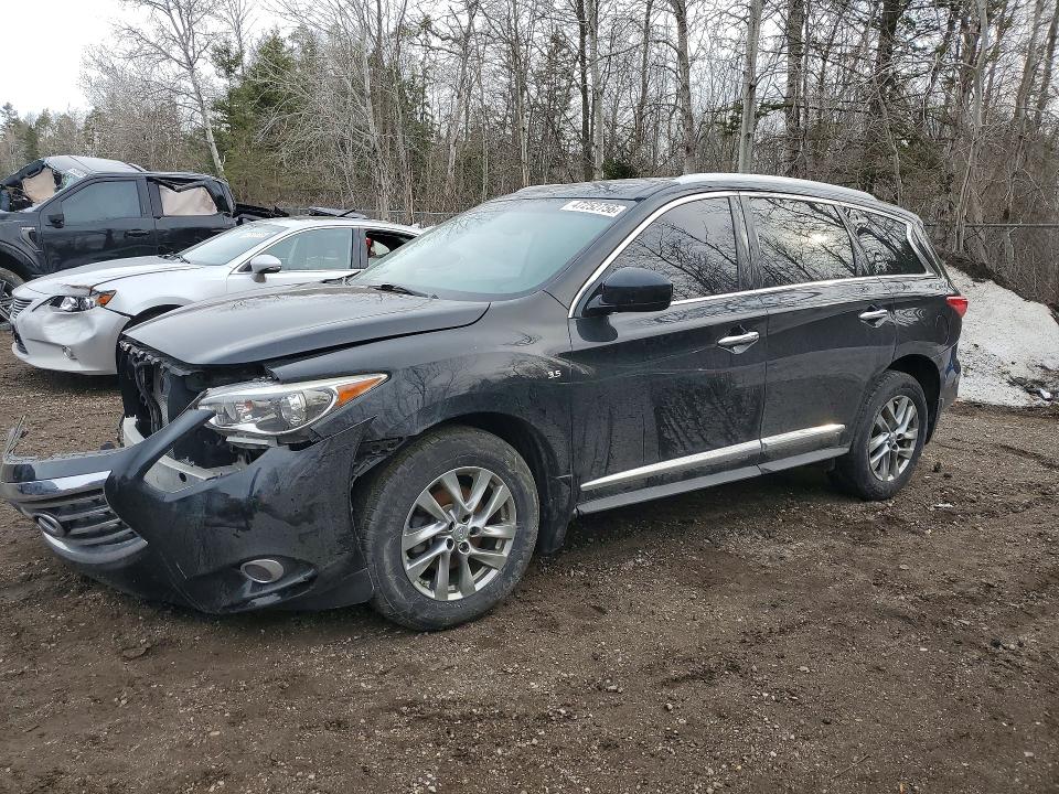 2014 Infiniti Qx60 VIN 5N1AL0MM3EC550352 COPART salvage auction — FRONT END, Salvage Title, sold $2,350 on 2026-08-20 (photo 1)