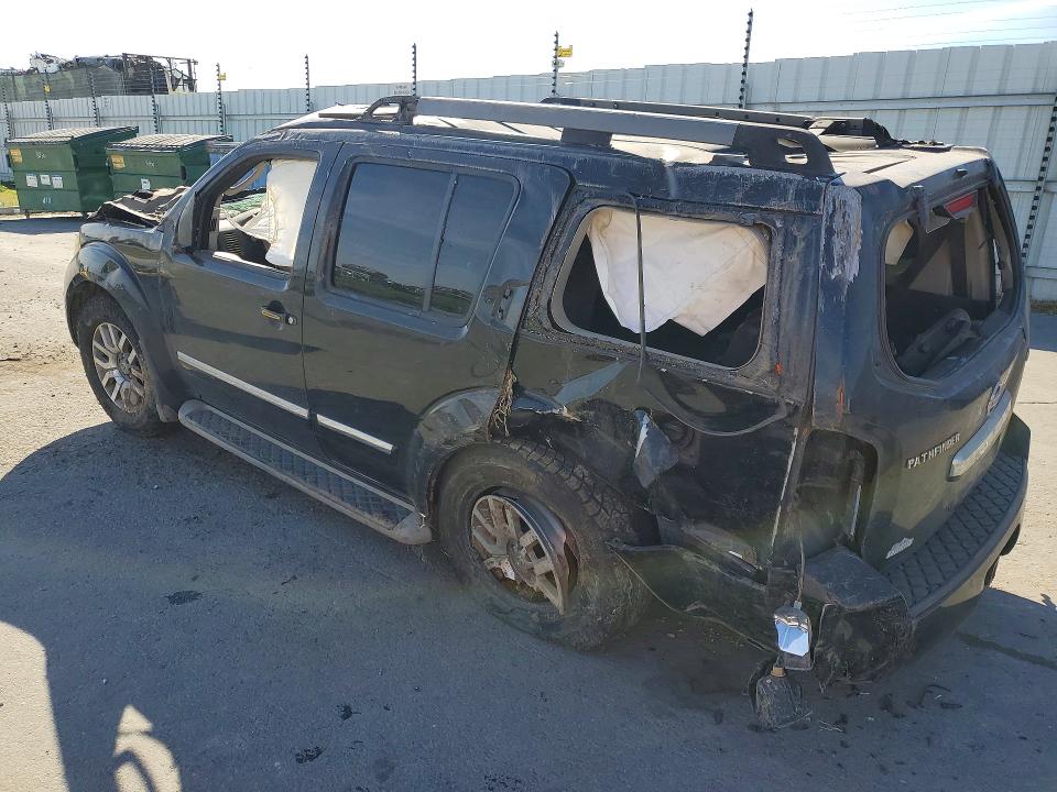 2012 Nissan Pathfinder VIN 5N1AR1NNXCC629901 COPART salvage auction — ROLLOVER, Ca - Salvage Certificate, sold $750 on 2026-07-02 (photo 2)