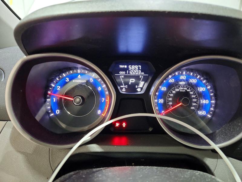 2013 Hyundai Elantra VIN KMHDH4AE4DU954501 COPART salvage auction — REAR END, Ma - Cert Of Title-Reconstrctd Coll, sold $725 on 2026-07-14 (photo 9)