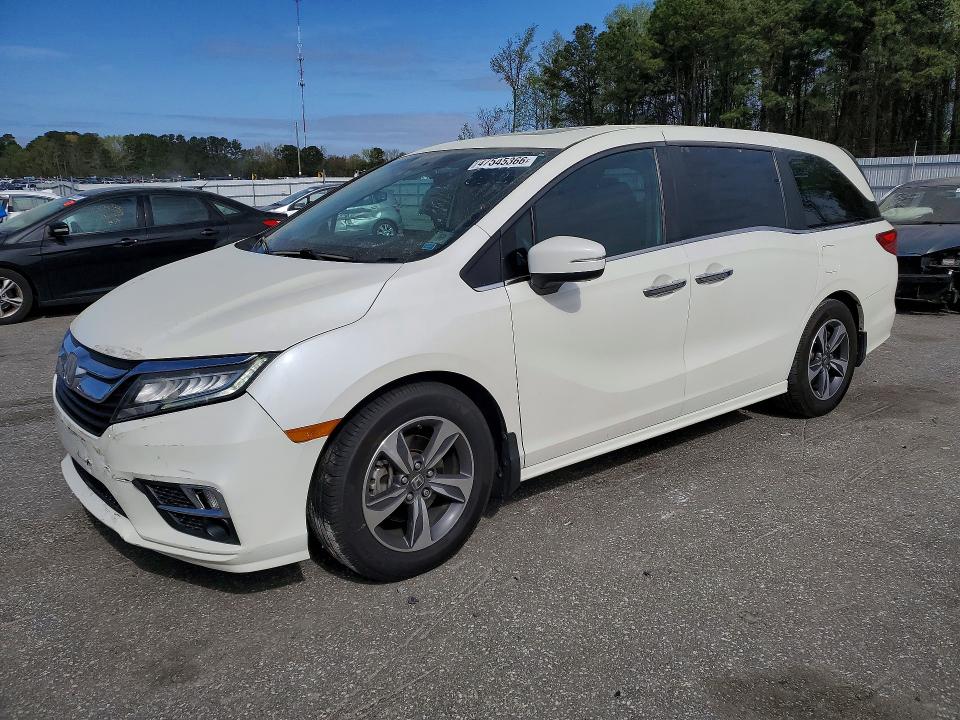2018 Honda Odyssey VIN 5FNRL6H85JB039374 COPART salvage auction — FRONT END, Nc - Salvage Certificate Of Title, sold $8,000 on 2026-07-02 (photo 1)