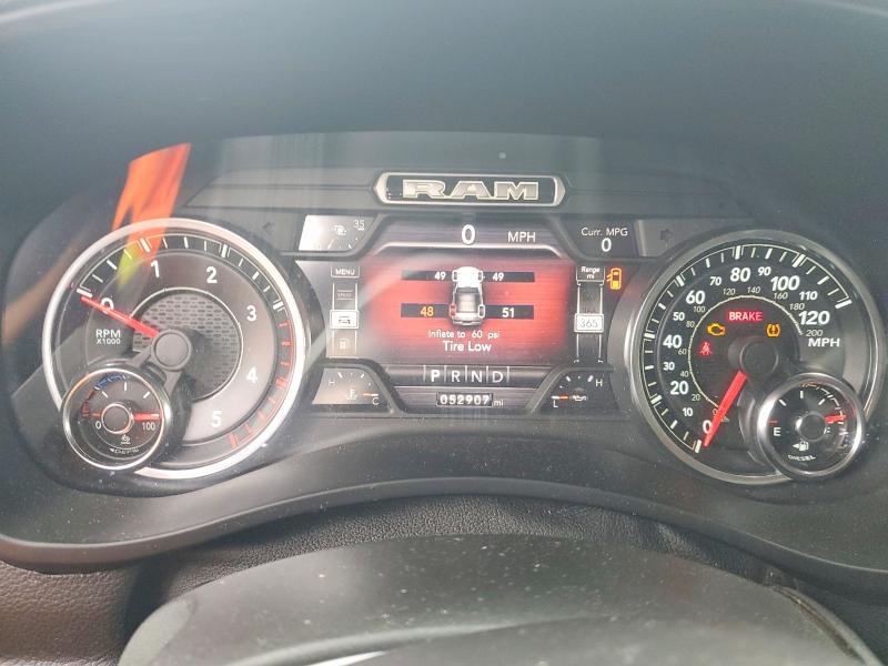 2019 Ram 2500 VIN 3C6UR5FLXKG615344 COPART salvage auction — FRONT END, Ca - Salvage Certificate, sold $23,400 on 2026-07-20 (photo 9)