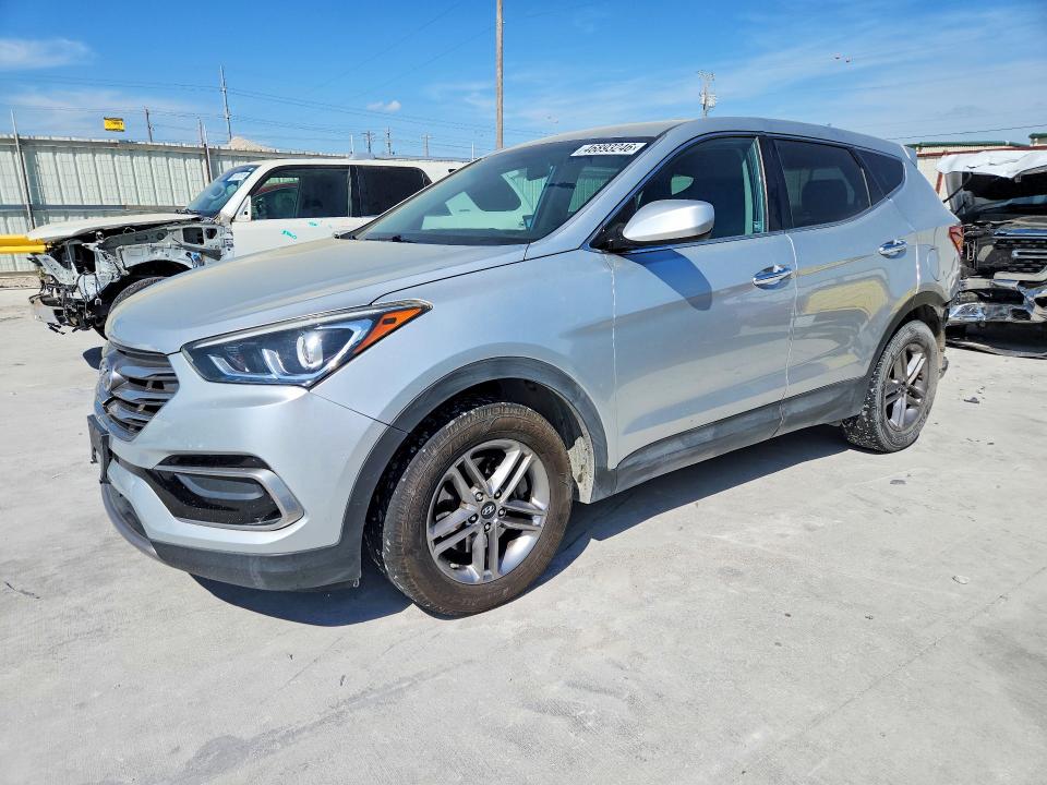 2017 Hyundai Santa fe VIN 5XYZTDLB4HG465776 COPART salvage auction — REAR END, Tx - Salvage Vehicle Title, sold $3,100 on 2026-07-17 (photo 1)