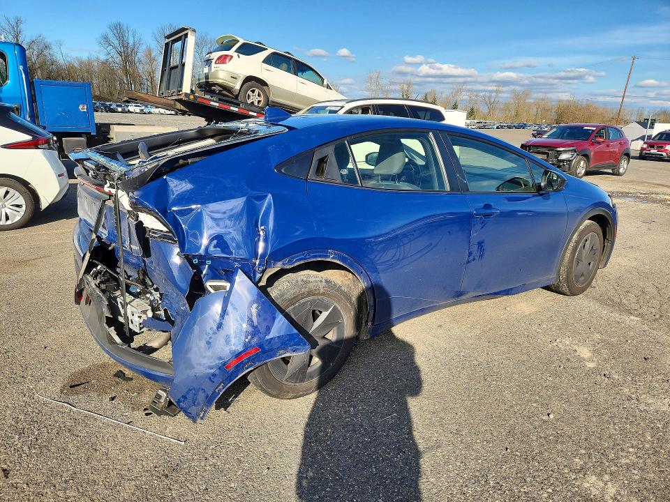 2024 Toyota Prius VIN JTDACAAU4R3022582 COPART salvage auction — REAR END, Or - Lien Papers Salvage, sold $7,100 on 2026-07-13 (photo 3)
