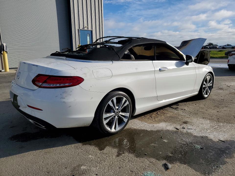 2018 Mercedes-benz C class VIN WDDWK4JB9JF617896 COPART salvage auction — BURN, CA - SALVAGE CERTIFICATE, sold $625 on 2026-07-14 (photo 3)