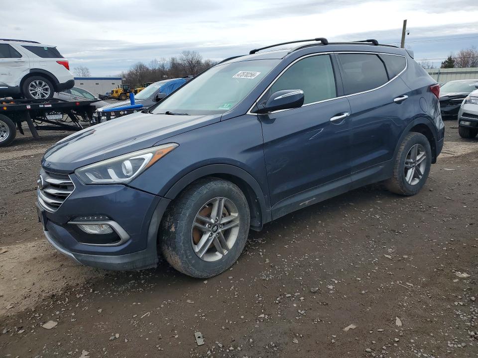 2018 Hyundai Santa fe VIN 5XYZUDLB3JG523024 COPART salvage auction — MINOR DENT/SCRATCHES, Nj - Certificate Of Title, sold $2,250 on 2026-07-03 (photo 1)