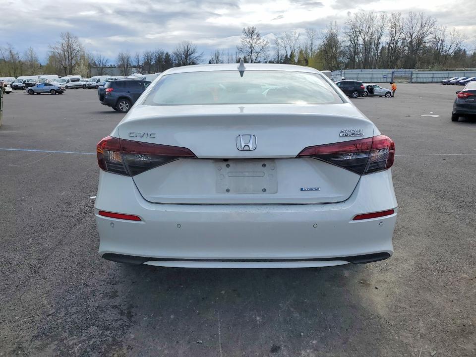 2025 Honda Civic VIN 2HGFE4F88SH355109 COPART salvage auction — FRONT END, Or - Salvage Title Certificate, sold $10,400 on 2026-07-29 (photo 6)