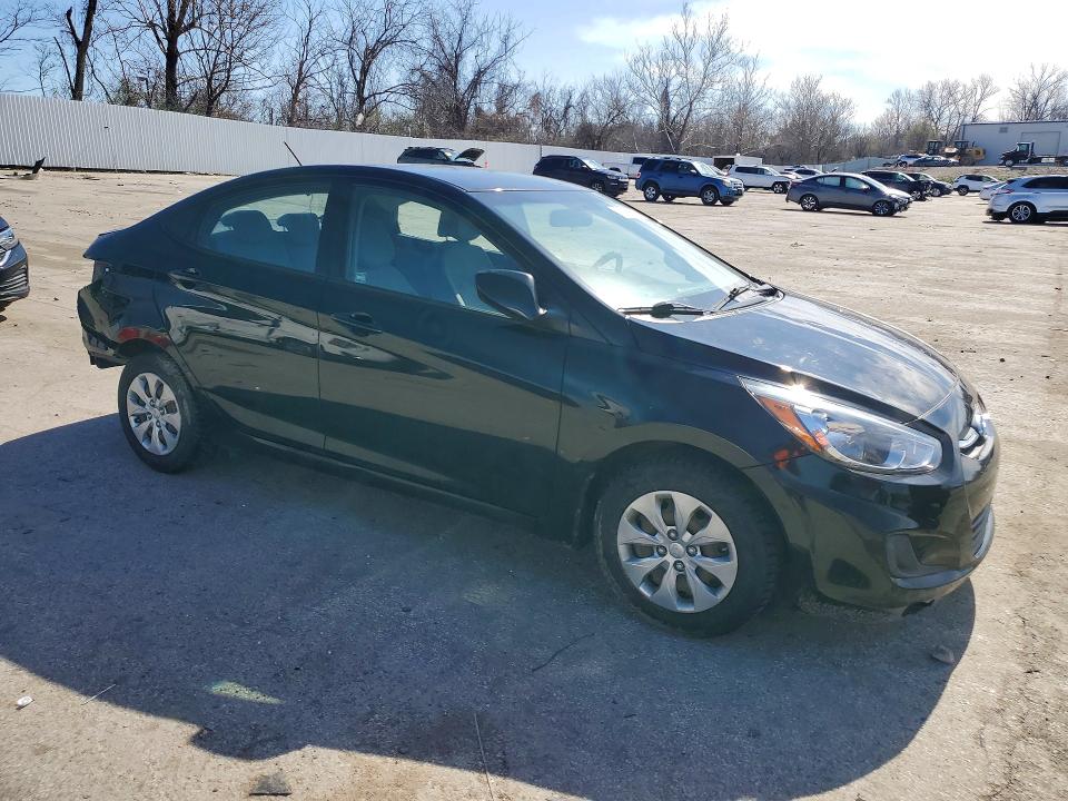 2017 Hyundai Accent VIN KMHCT4AE6HU247416 COPART salvage auction — HAIL, Wv - Salvage Certificate, sold $800 on 2026-07-14 (photo 4)