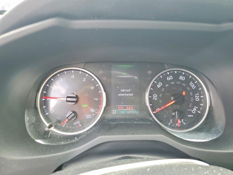 2019 Toyota Rav4 VIN JTMP1RFV4KD523925 COPART salvage auction — REAR END, Fl - Cert Of Title Slvg Rebuildable, sold $1,200 on 2026-07-24 (photo 9)