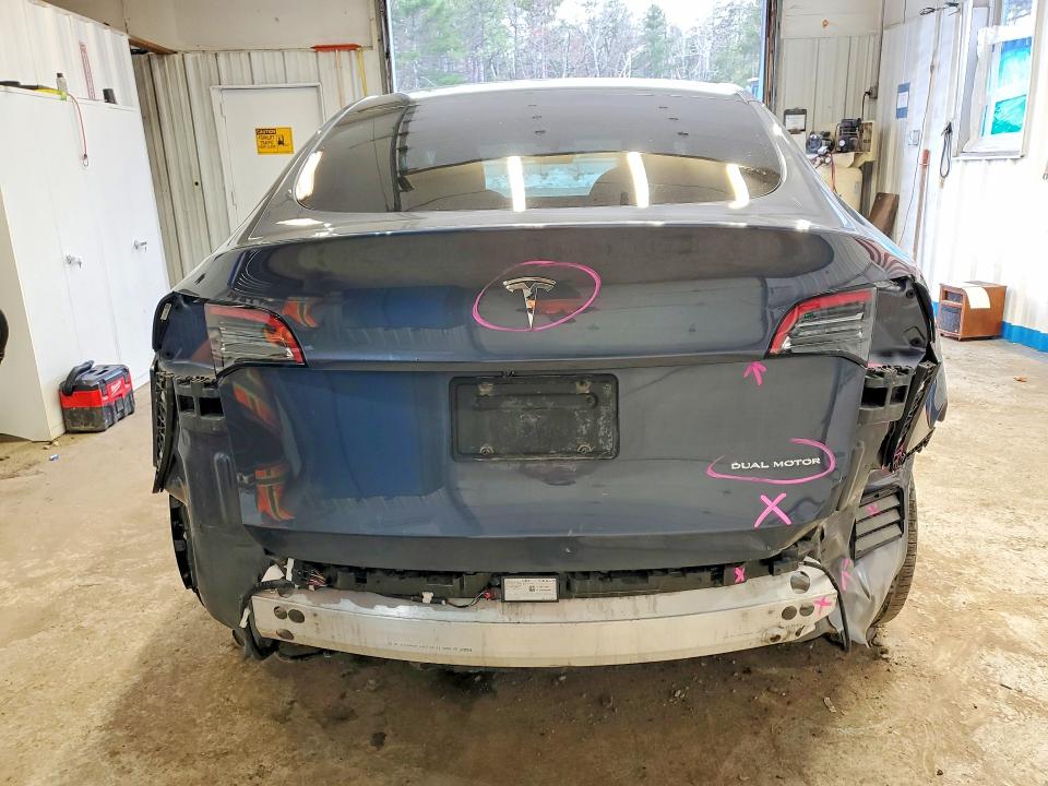 2022 Tesla Model y VIN 7SAYGDEE6NF445283 COPART salvage auction — REAR END, Nh - Cert Of Title-Salvage, sold $8,600 on 2026-07-04 (photo 6)