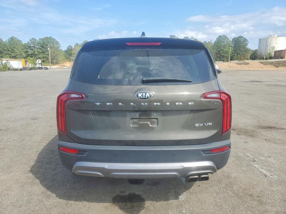 2021 Kia Telluride VIN 5XYP34HC4MG098607 COPART salvage auction — MINOR DENT/SCRATCHES, GA - CERTIFICATE OF TITLE, sold $6,600 on 2026-07-20 (photo 6)