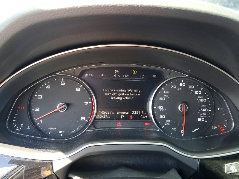 2017 Audi Q7 VIN WA1AHAF7XHD042844 COPART salvage auction — FRONT END, WA, sold $3,750 on 2026-08-05 (photo 9)