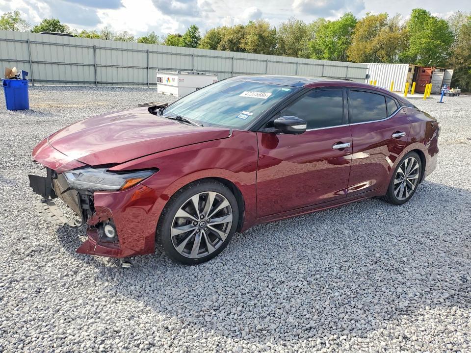 2021 Nissan Maxima VIN 1N4AA6FV9MC505567 COPART salvage auction — FRONT END, Tx - Salvage Vehicle Title, sold $5,300 on 2026-07-20 (photo 1)