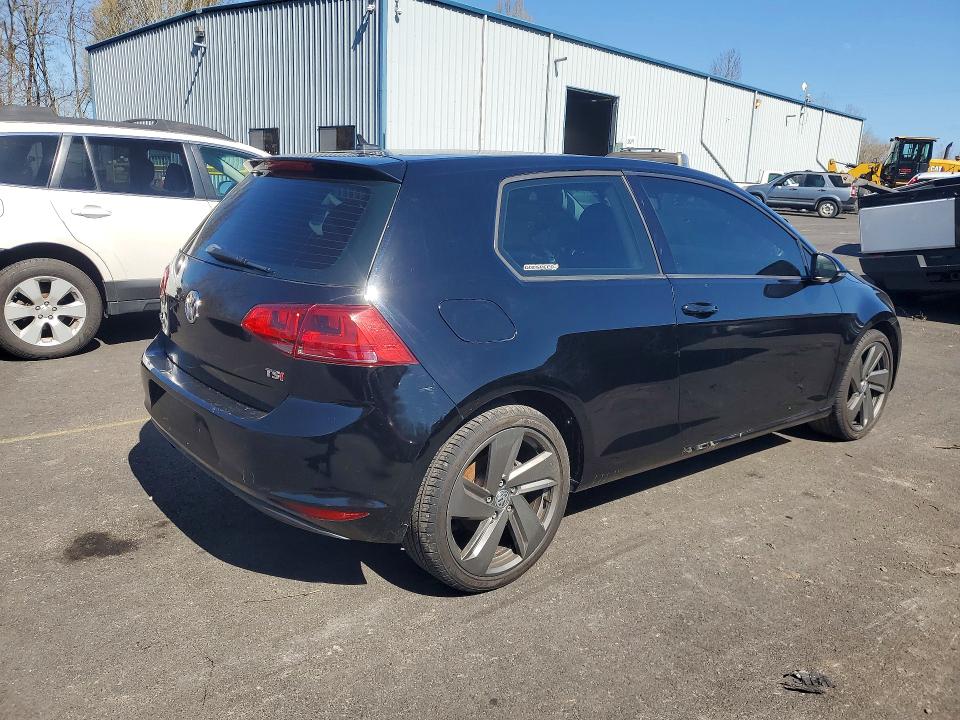2015 Volkswagen Golf VIN 3VW817AU8FM023510 COPART salvage auction — MECHANICAL, Or - Certificate Of Title, sold $1,800 on 2026-07-08 (photo 3)