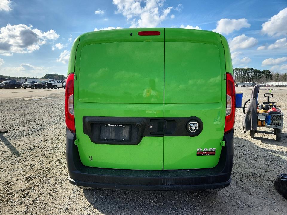 2019 Ram Promaster city VIN ZFBHRFAB9K6M41530 COPART salvage auction — FRONT END, Nc - Salvage Certificate Of Title, sold $700 on 2026-07-20 (photo 6)
